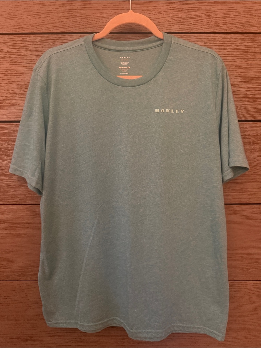 Oakley Men's Crew Neck Tee in Seafoam Green